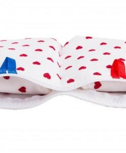 Torbica za pralne vložke Ella's House Hearts WHite