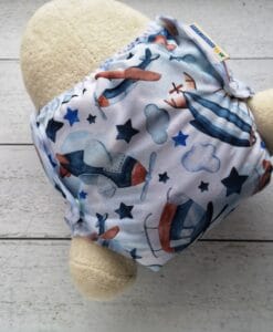 Little Rhino fitted krojena plenička + Mother ease Airflow prekrivne hlačke