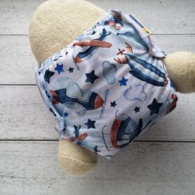 Little Rhino fitted krojena plenička + Mother ease Airflow prekrivne hlačke